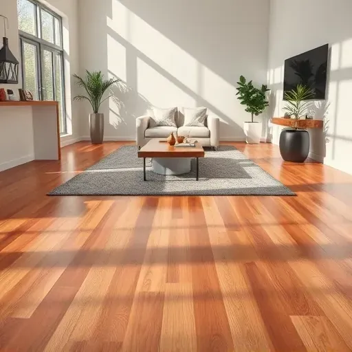 Perfectly finished hardwood and tile flooring installation in a sophisticated Manassas VA space with modern decor.