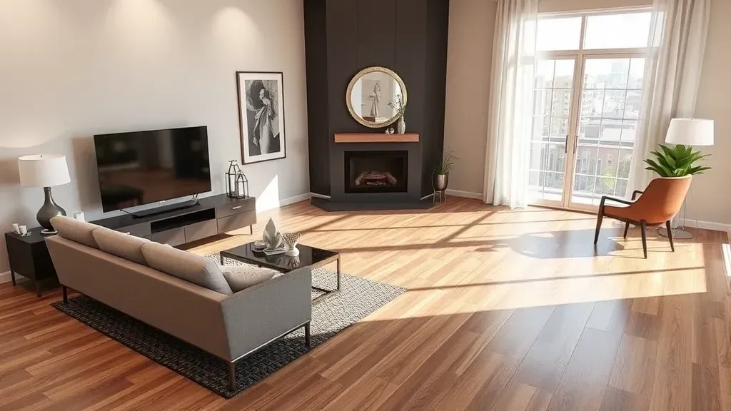 Virtual flooring consultation setup in Alexandria VA featuring design samples and materials on a table.