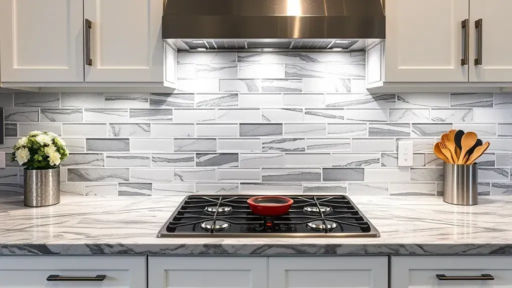 Backsplash installation projects in Alexandria VA showcasing various tile designs and styles.