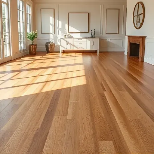 Detailed view of a flawlessly installed flooring in a residential space in Alexandria VA without any people.
