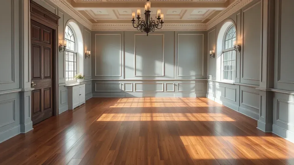 Flooring options displayed in a showroom in Sterling, VA.