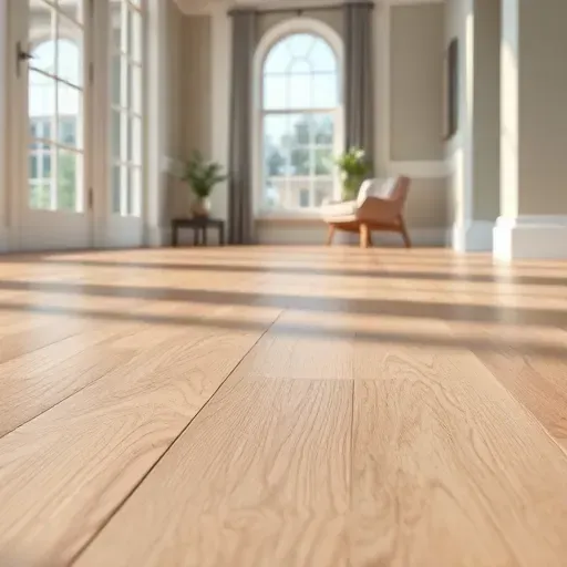 Luxury vinyl plank floor trim installation in Alexandria Virginia showing seamless edges, wood grain texture, natural tones, and modern interior design