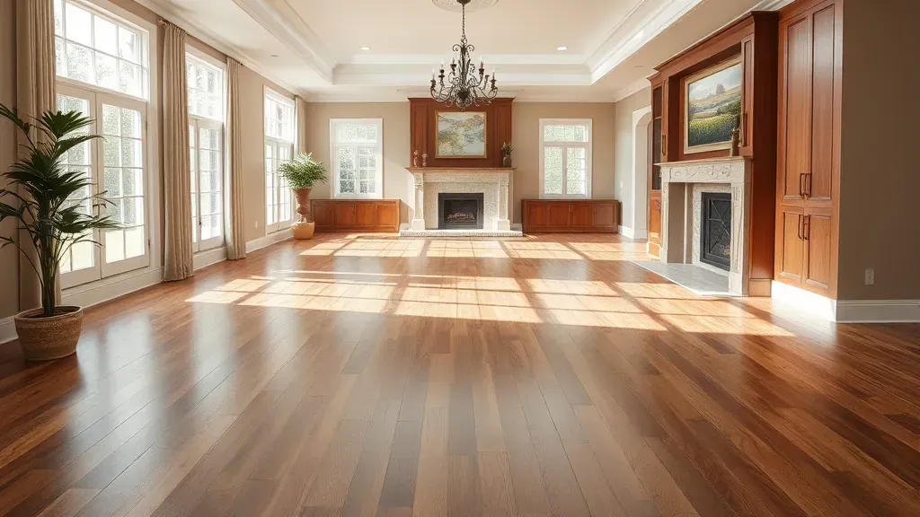Flooring in McLean, VA with modern design and warm wood tones.