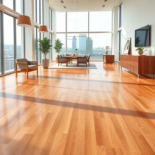 Perfectly installed flooring in a spacious Alexandria VA room showcasing rich textures and colors.