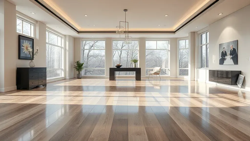 Flooring in Bethesda, MD showcasing a modern interior design and stylish decor elements.