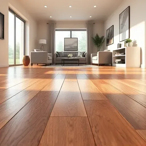 Luxury Vinyl Plank flooring in a modern Alexandria VA interior with rich textures and warm natural lighting.