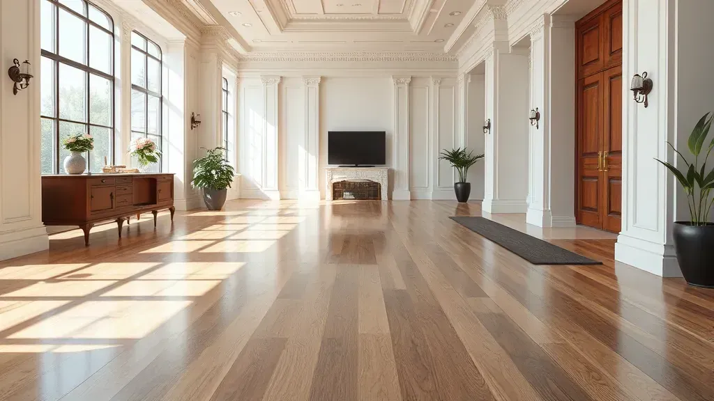 Flooring installation in a modern home setting in Alexandria, VA.