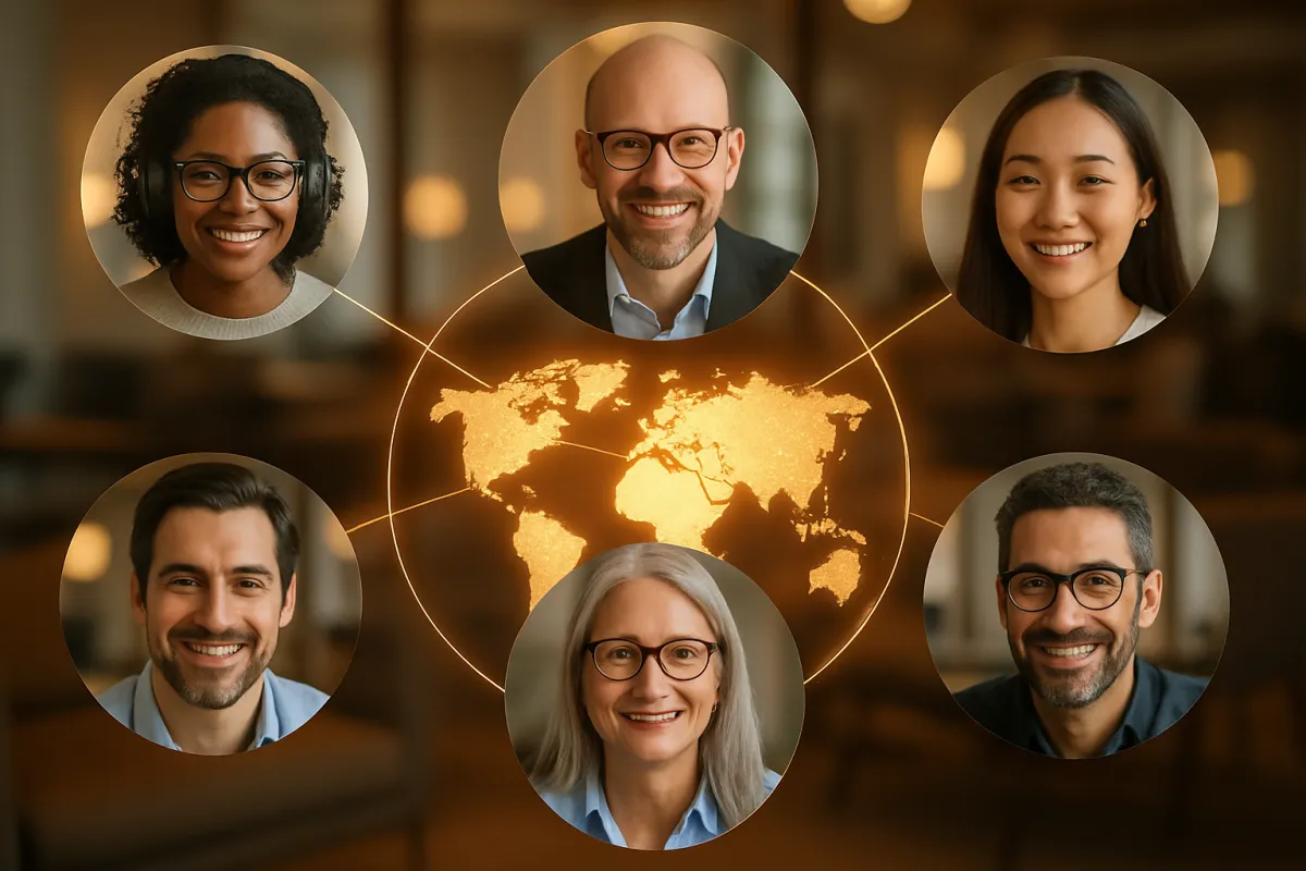 A person standing in front of a blackboard with a drawing on it