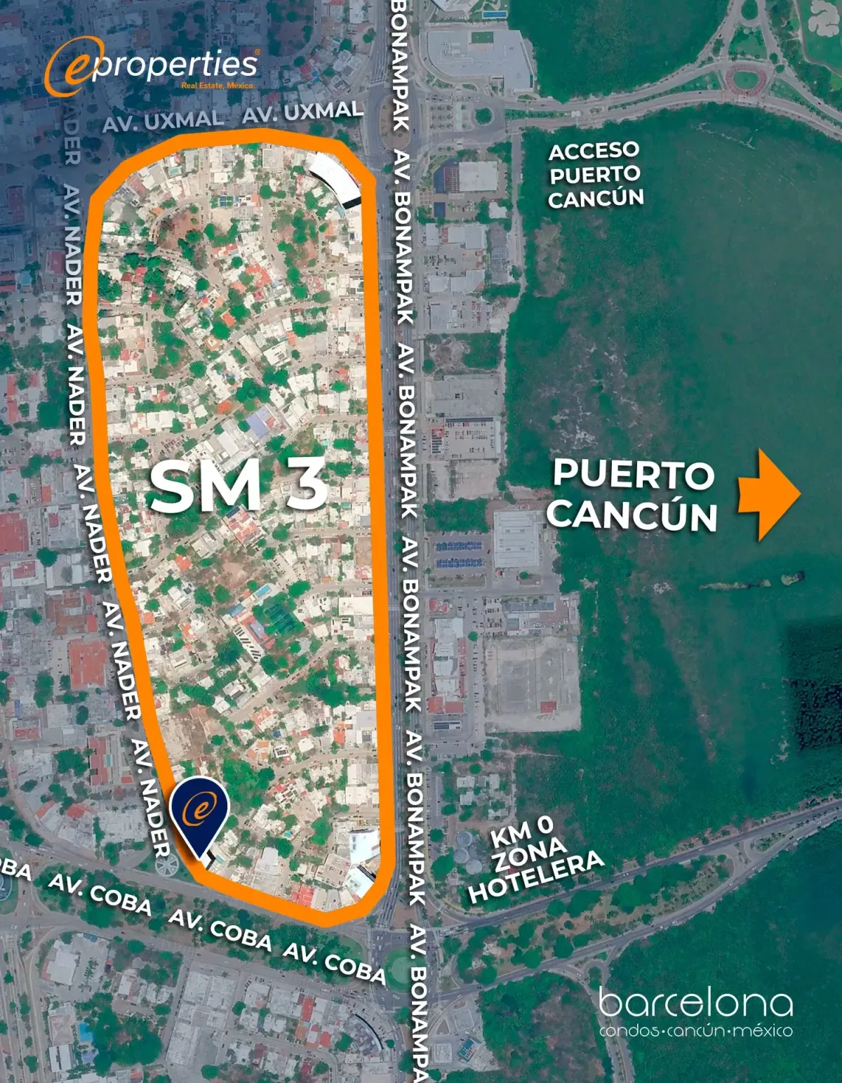 Mapa de ubicación - Barcelona Condos