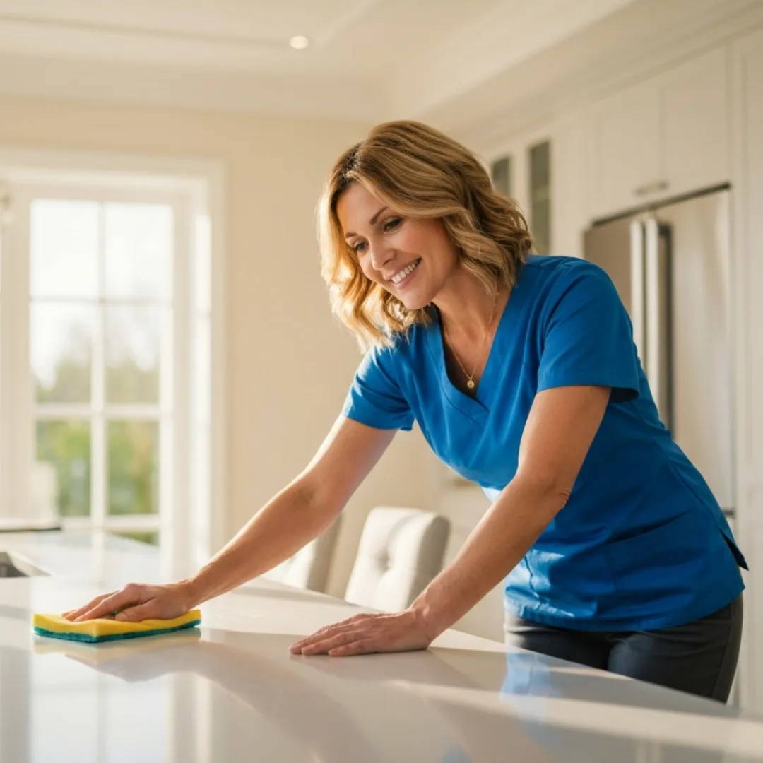 Modern kitchen prepared with professional cleaning for real estate listing