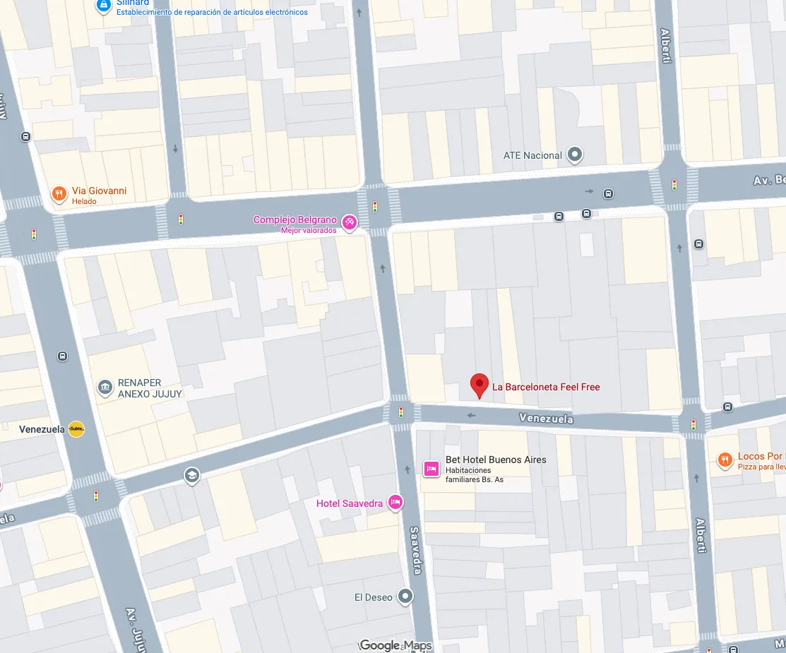 Mapa de ubicación del desarrollo La Barceloneta Buenos Aires