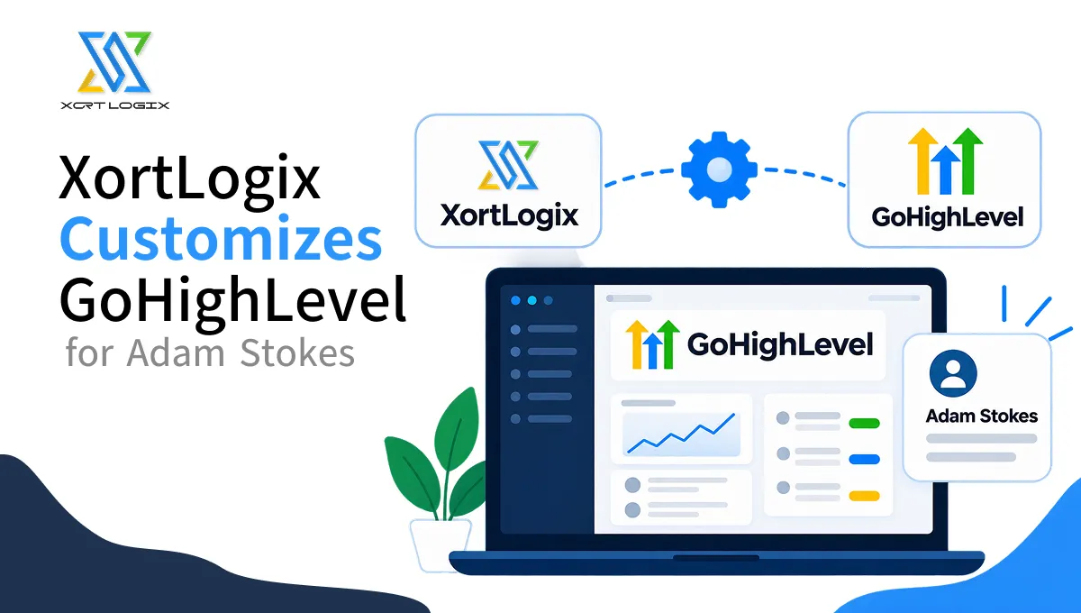 Professional workspace with CRM dashboards and strategist pointing at analytics