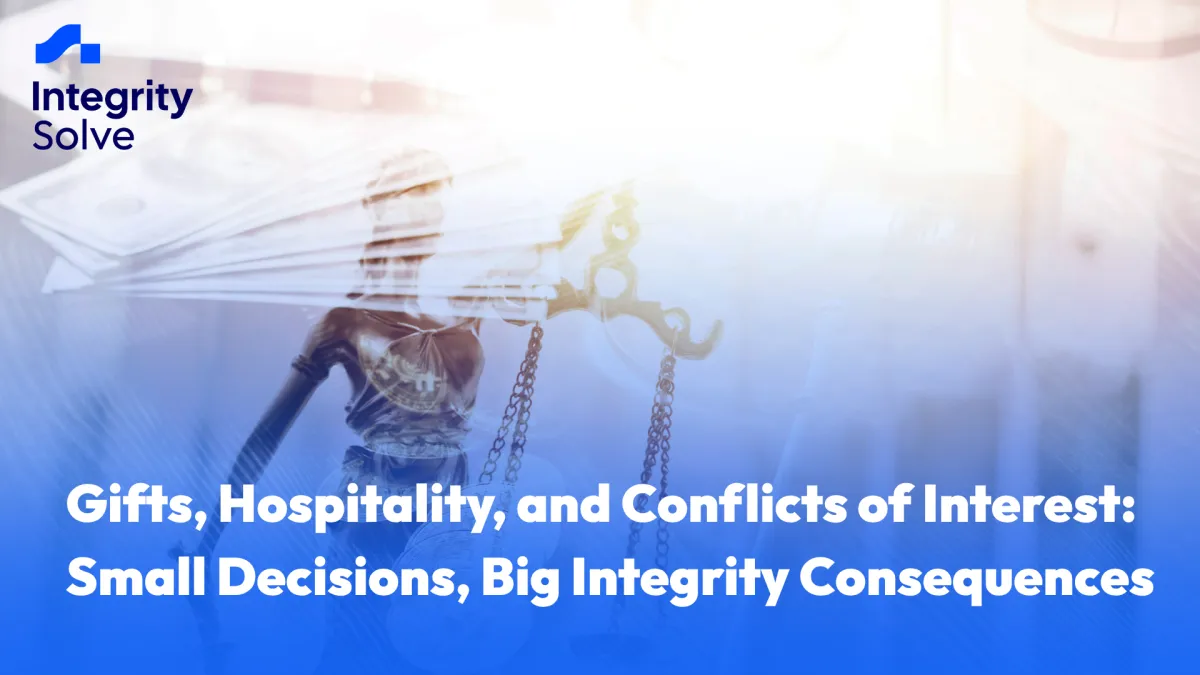 A short answer explaining why small integrity decisions matter in anti-corruption settings. 