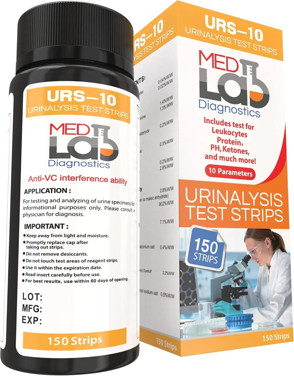 10 Parameter Urine Test Strips