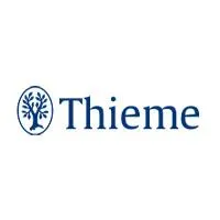 Thieme logo, testimonial from Andrew Moyer highlighting clear messaging and content alignment