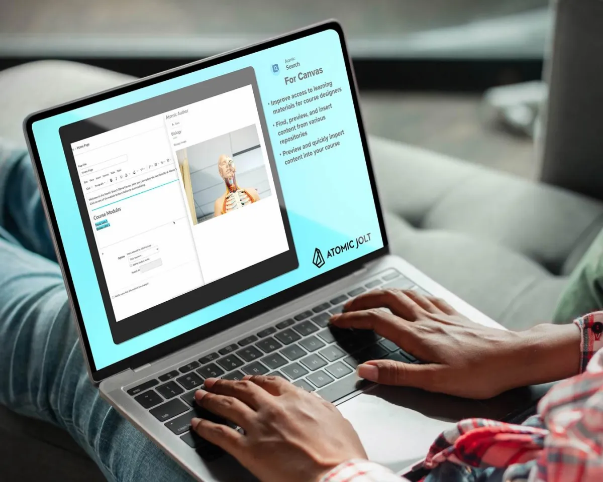 Screenshot from a product demo video showing a medical SaaS platform on a computer screen in a medical environment. Text overlay says "Your Platform In Action On Premium Footage."