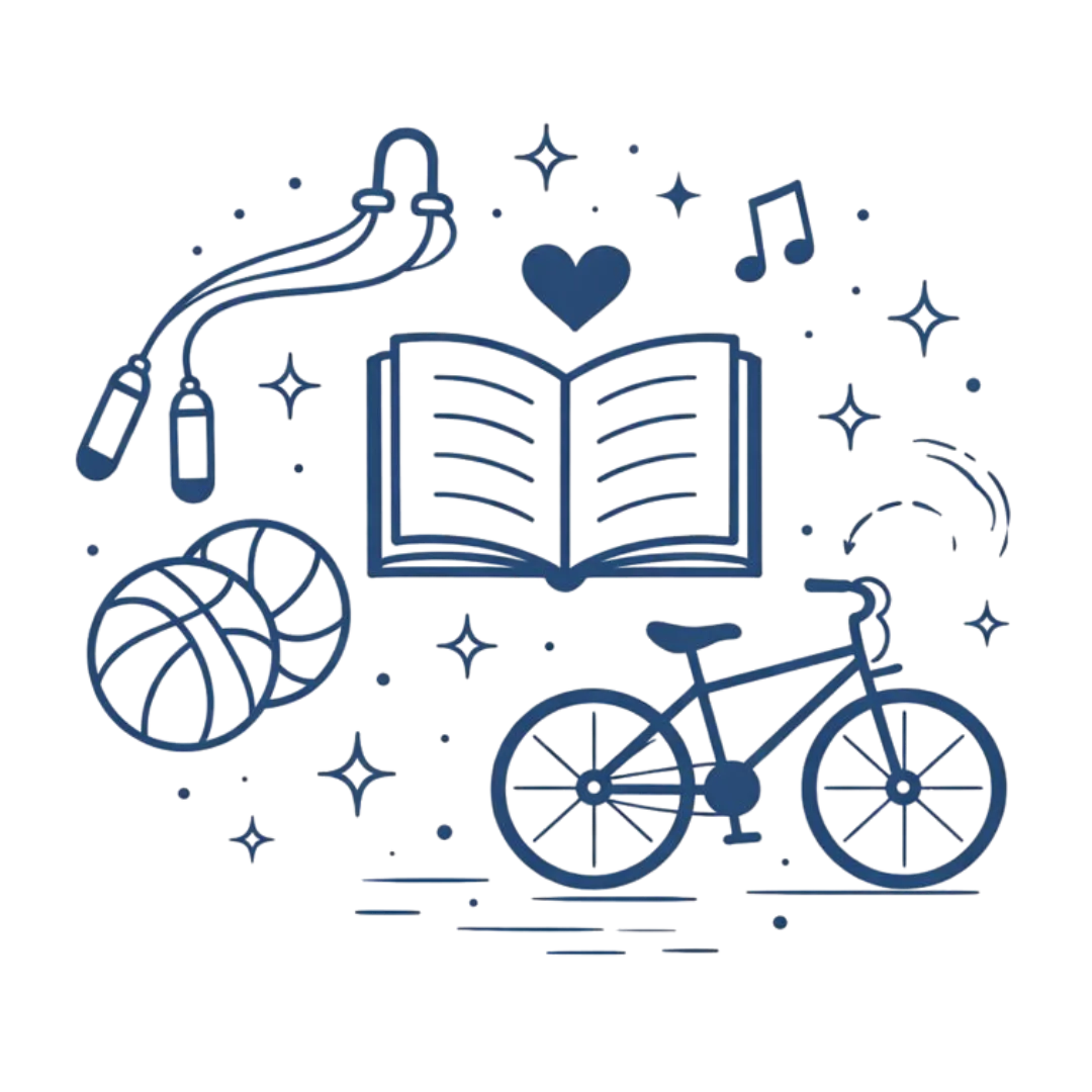 Icon of bicycle and checklist representing The Holly Hatch Method’s step-by-step parenting system.