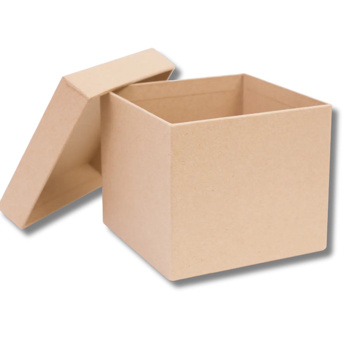 Open cardboard box symbolizing a reset from digital chaos by removing screens