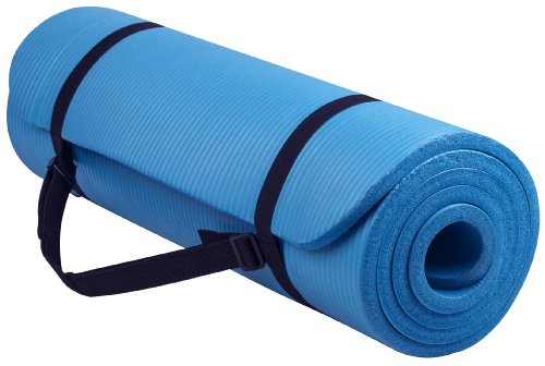 Fitvids 1/2-Inch Extra Thick Exercise Yoga Mat with Carrying Strap