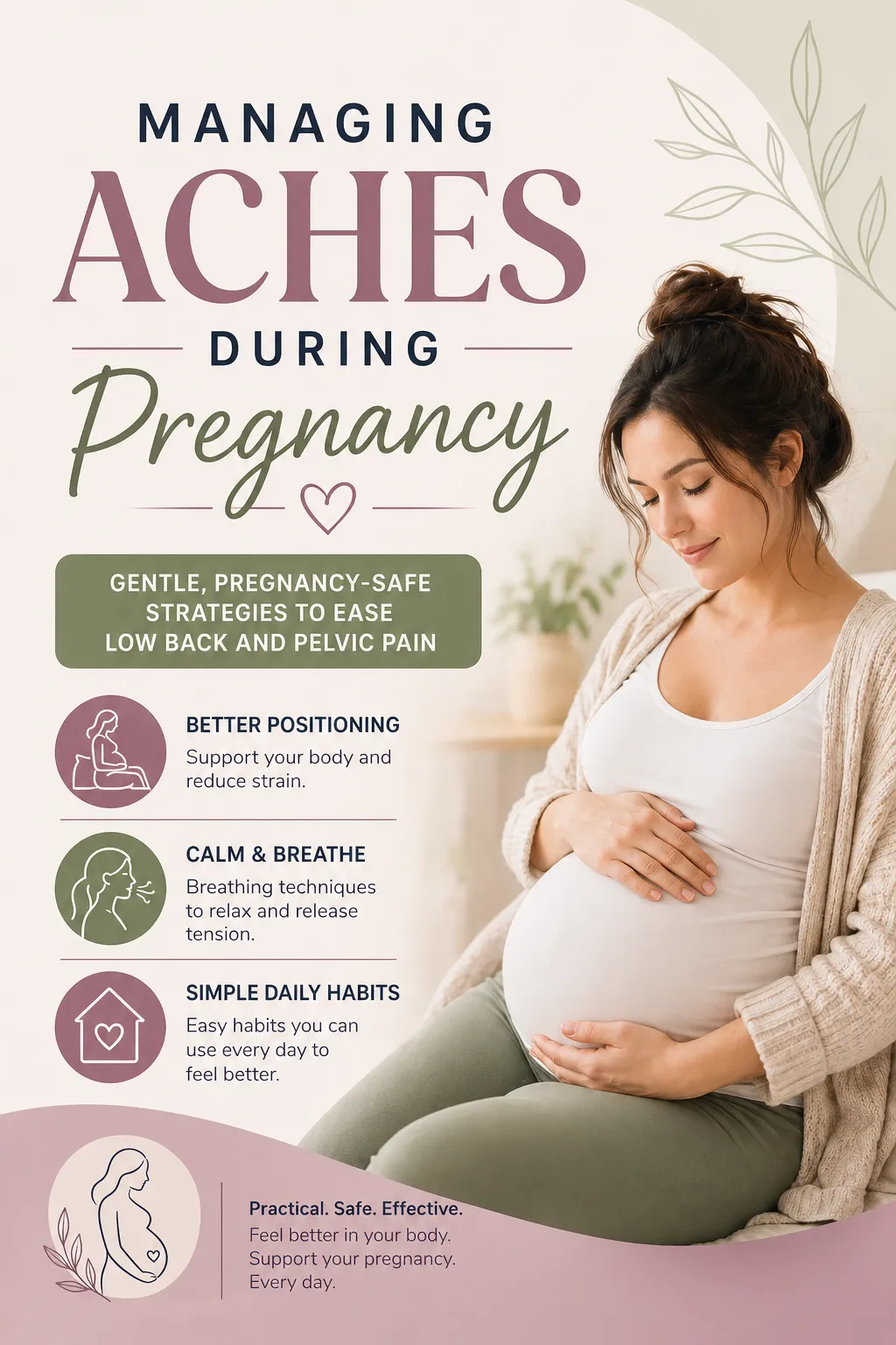 3 Comfort Tips Managing Aches During Pregnancy