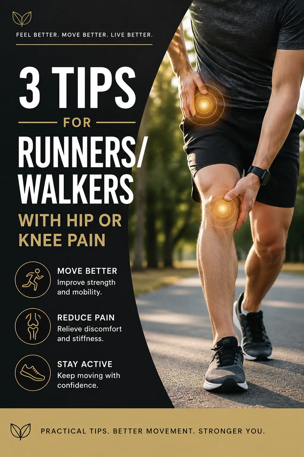 3 Tips For Runners/Walkers With Hip or Knee Pain