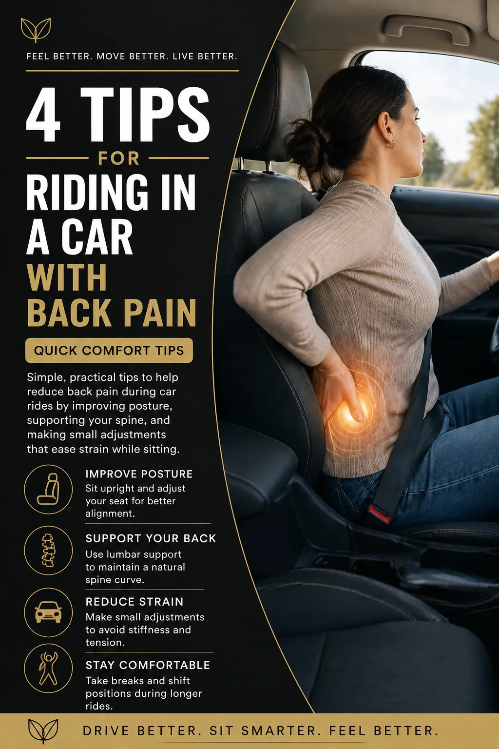 4 Tips for Riding in a Car with Back Pain