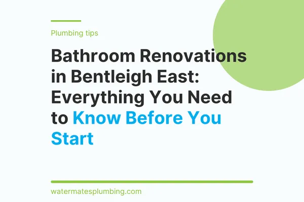 Bathroom Renovations in Bentleigh East: Everything You Need to Know Before You Start