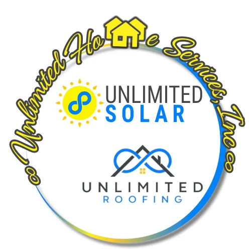 A professional consultant in a branded polo shirt sits at a kitchen table with a couple, reviewing solar and roofing plans on a tablet. The setting is bright and modern, with blueprints and coffee mugs visible, conveying trust and expertise.