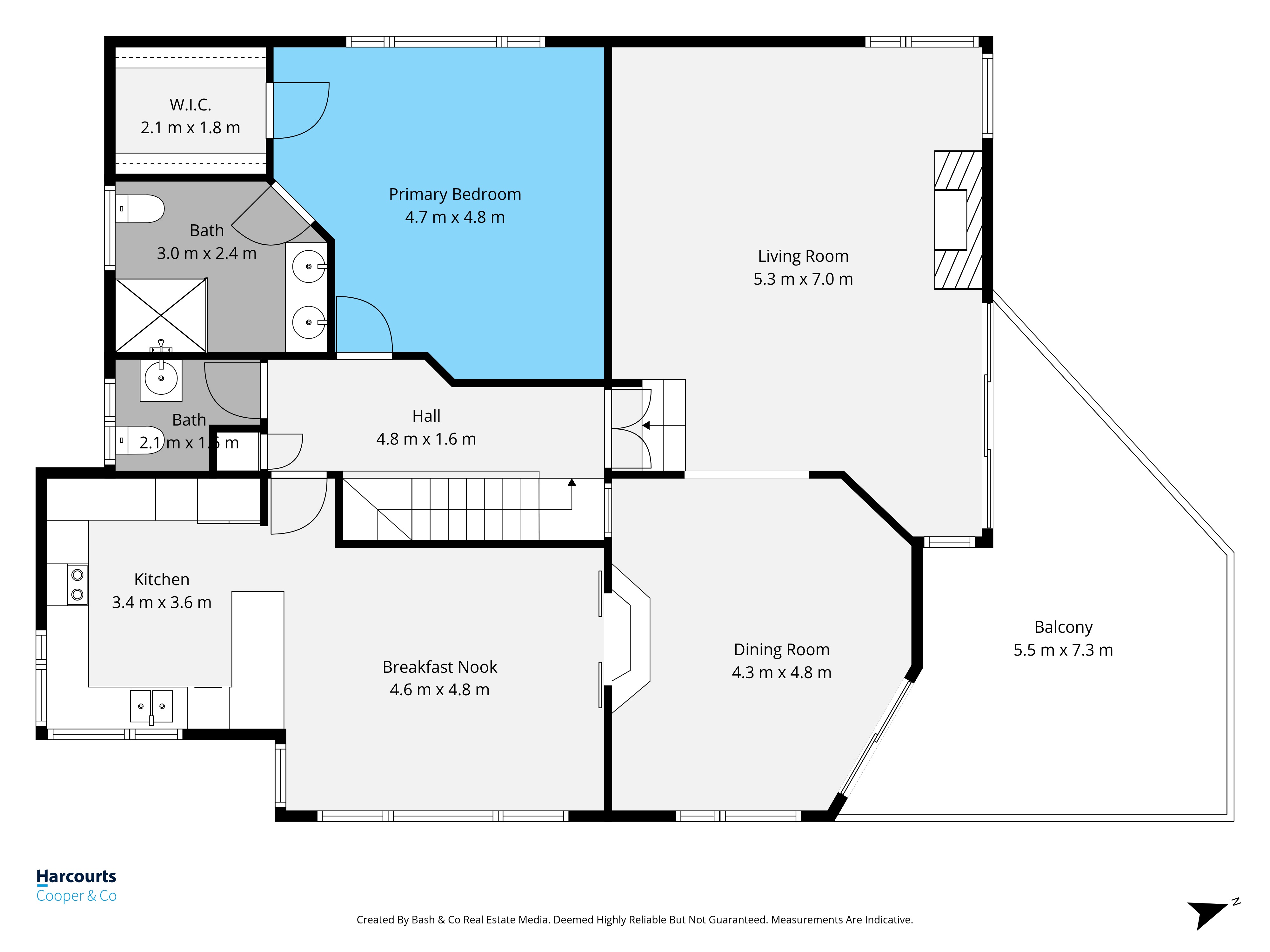 2D real estate property floor plan