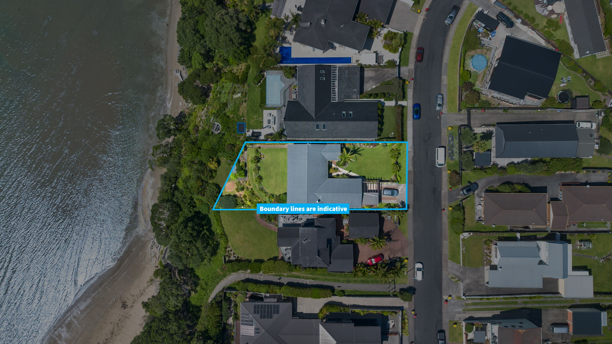 overhead photo of a real estate property captured by a drone