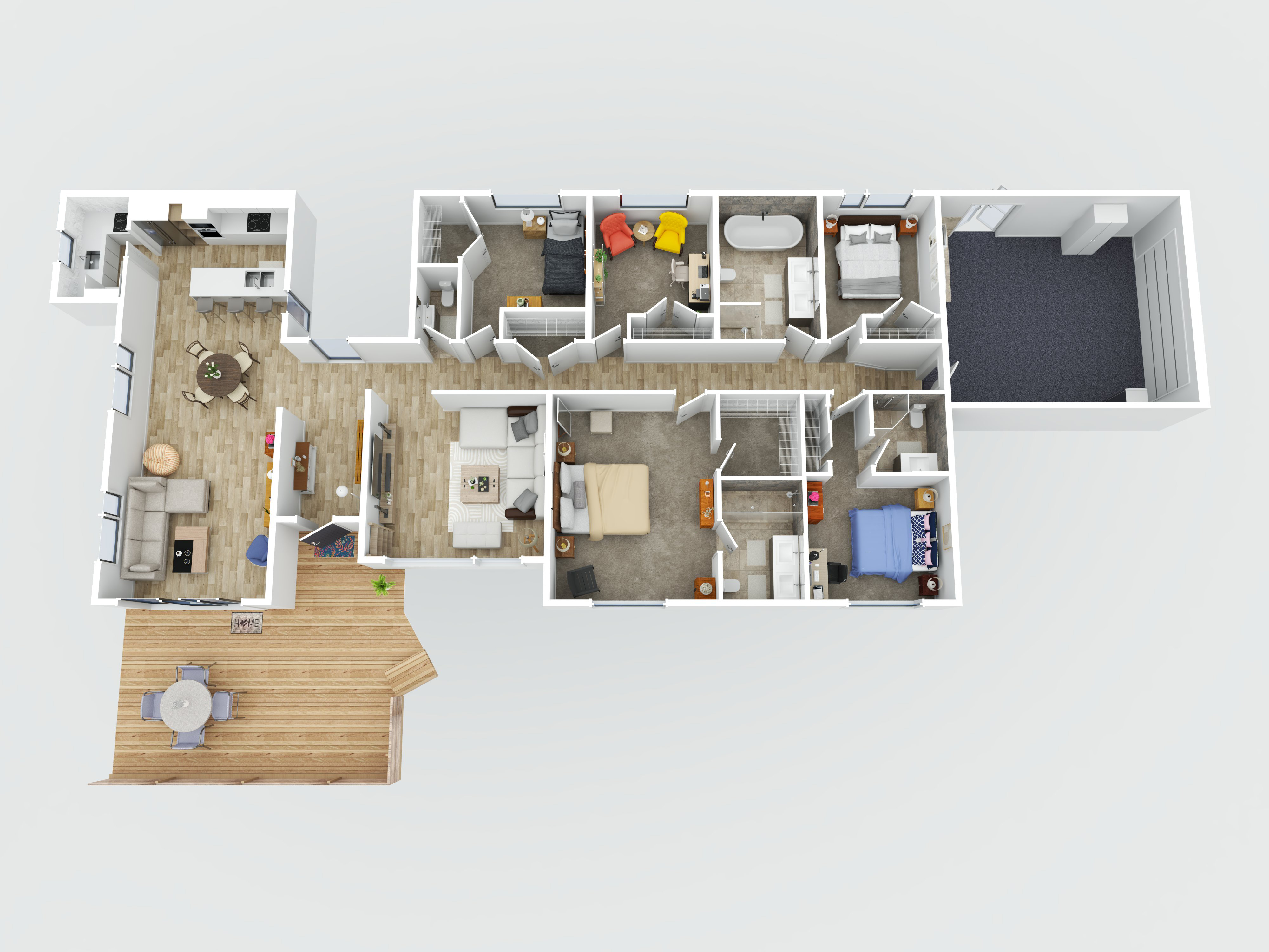 3D real estate property floor plan