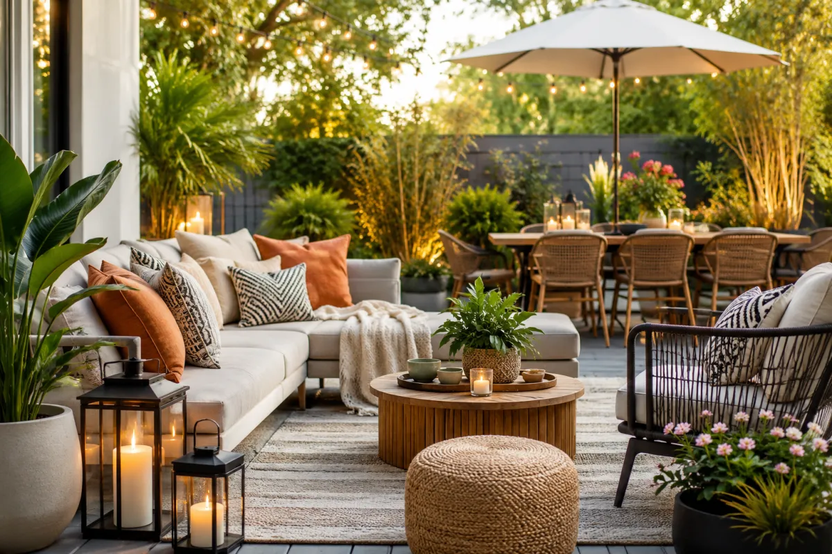 outdoor decorating the deck
