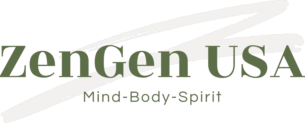 ZenGen USA Logo - Mind, Body, Spirit Wellness.