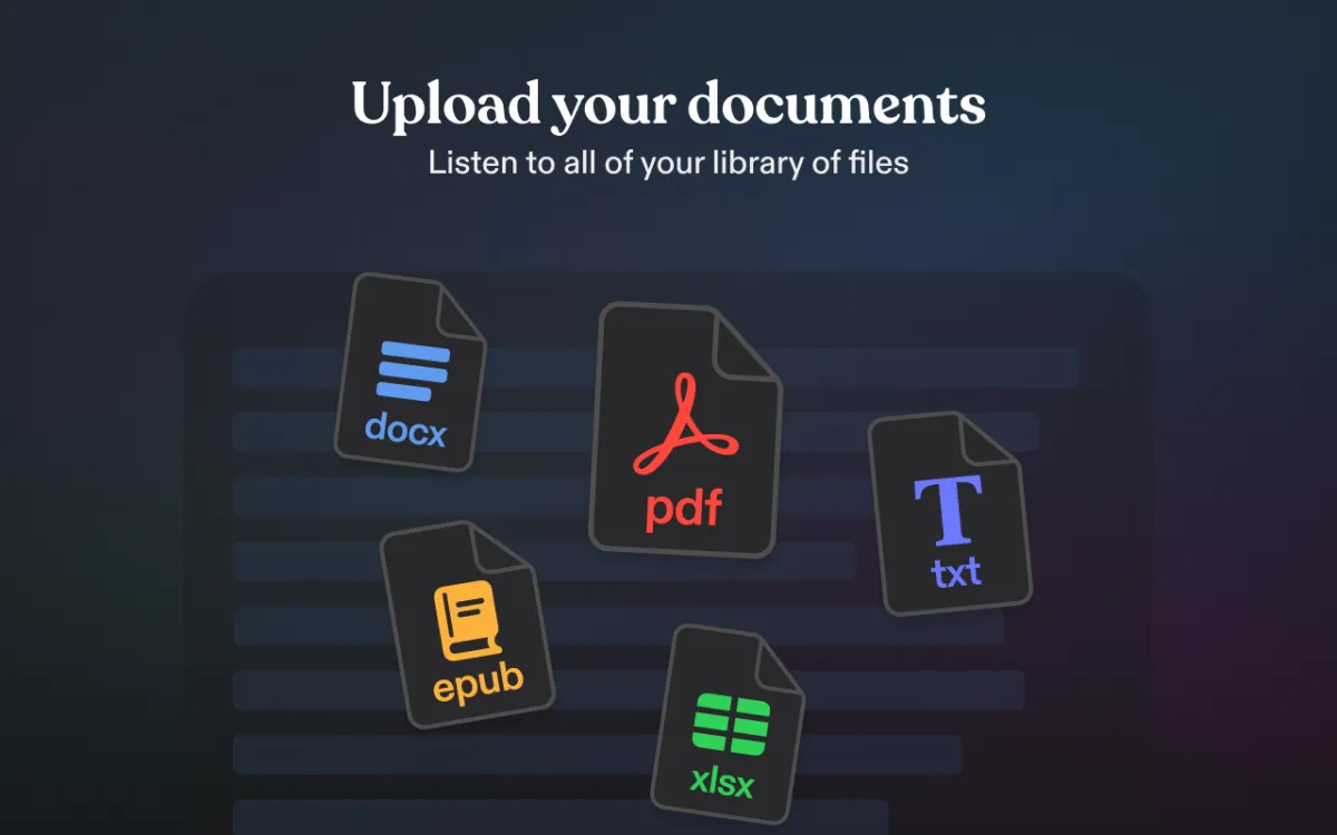 Upload Documents Speechify