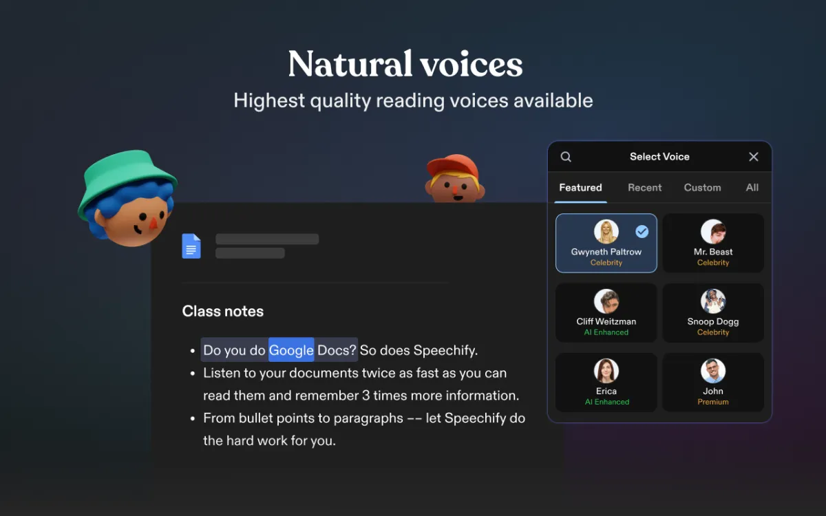 Natural Voices Seechify