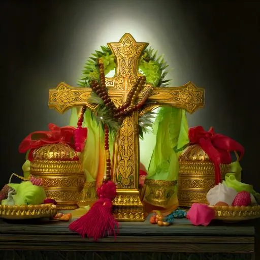 image to symbolize religious gifts and accessories for webpage