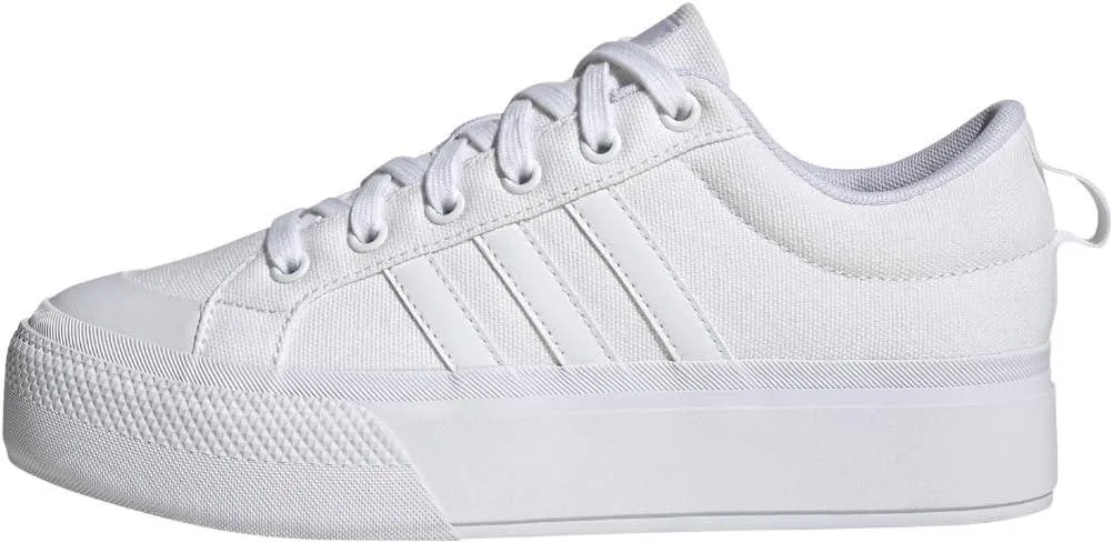 Image adidas Women's Bravada 2.0 Platform Shoes Sneaker, White/White/Chalk White