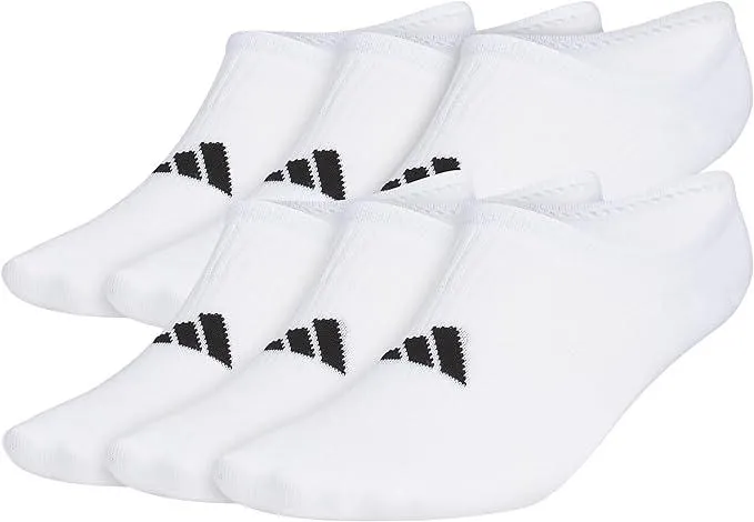 Image adidas Men's Superlite 3.0 Super No Show Socks (6-Pair) Ultra Low-Profile, Arch Compression for Secure Fit