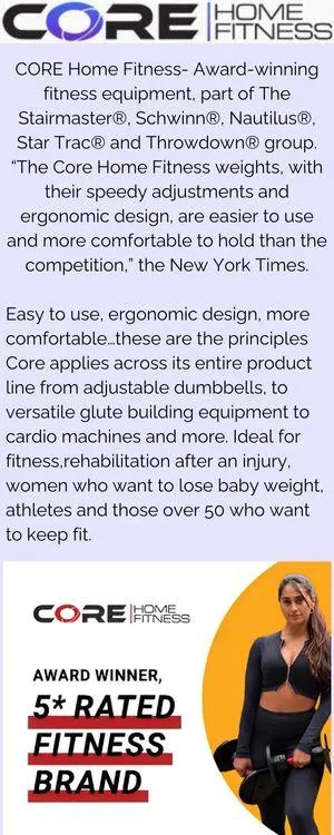 core home fitness promotion image