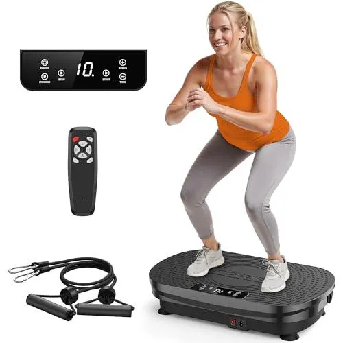 FEIERDUN Vibration Plate Exercise Machine, Vibration Plate for Lymphatic Drainage, Power Plate Vibration Platform for Weight Loss, Toning & Wellness