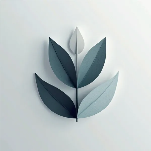 Minimalist abstract composition with geometric lines in dusty blue and gray, illustrating business growth and strategic connections at JKC & Associates.