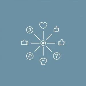 Icon for Strategic Social Media management services.