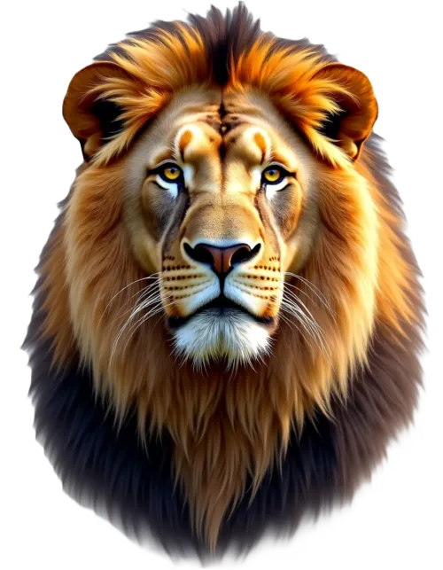 Majestic lion symbolizing the P.R.I.D.E. Philosophy of J Kimo Collins & Associates.