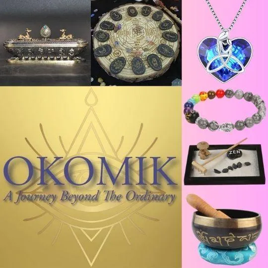 OkomiK mystical products showcase by BendTheTrend Affiliates.