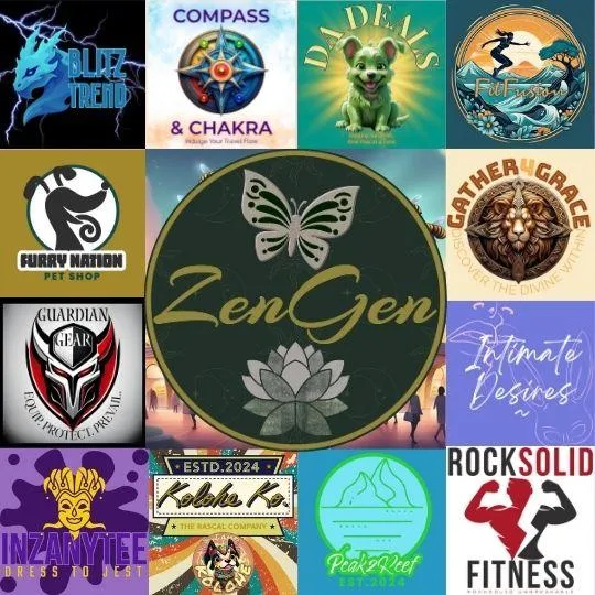 Collage of logos from Hive Mall’s specialized wellness shops.