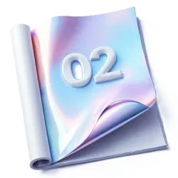 3D chrome icon for step 2: Strategy and Planning, showing a strategic roadmap.