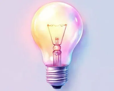 3D chrome lightbulb icon for AOWork2Live's expert guidance and business services.