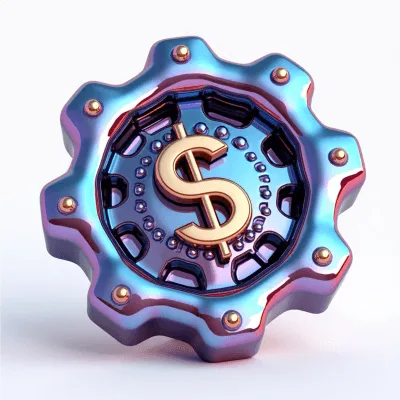 Icon of a powerful engine with a dollar sign, representing The Revenue Engine section for money-making opportunities.