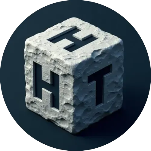 Icon of a three-sided cornerstone, representing the foundational principles of Honesty, Integrity, and Trust.