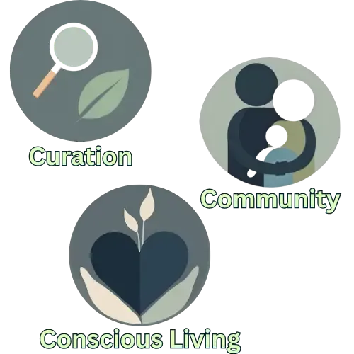 What Makes Us Different Curation- Community - Conscious Living Icons